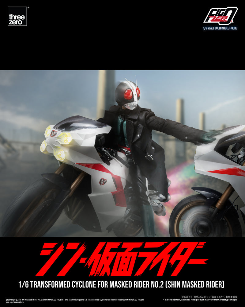 Load image into Gallery viewer, Threezero - FigZero Shin Masked Rider - Transformed Cyclone for Masked Rider No. 2
