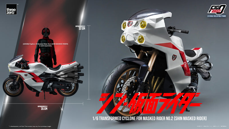 Load image into Gallery viewer, Threezero - FigZero Shin Masked Rider - Transformed Cyclone for Masked Rider No. 2
