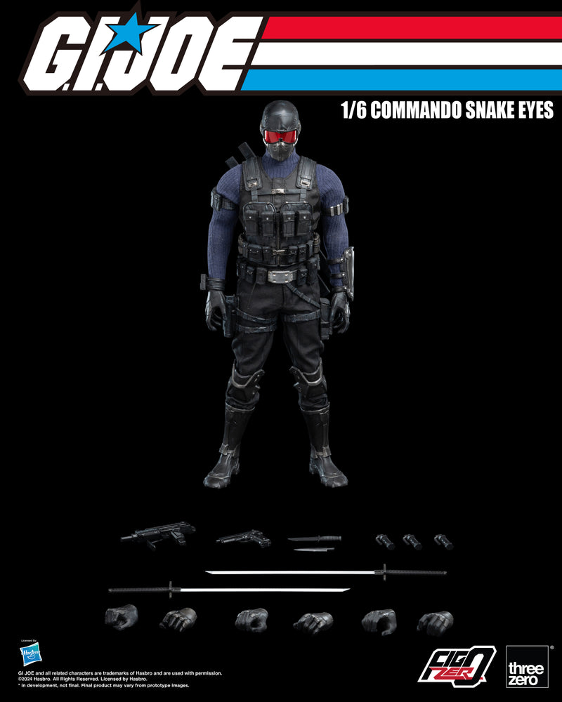 Load image into Gallery viewer, Threezero - FigZero G.I. Joe - Commando Snake Eyes
