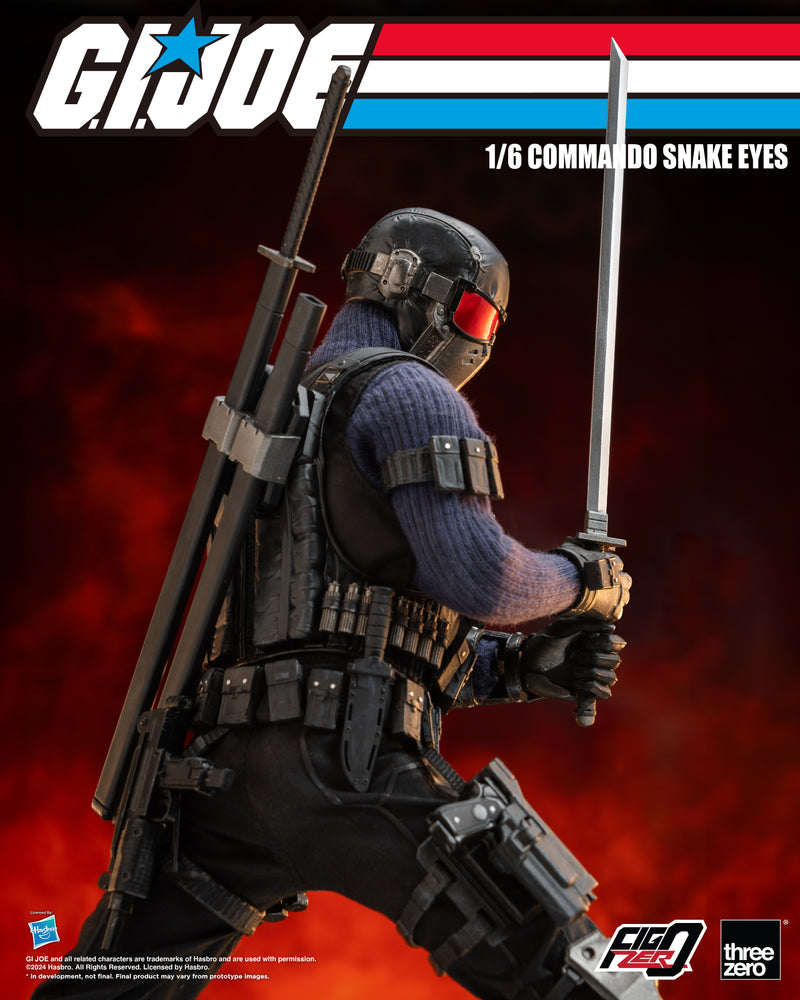 Load image into Gallery viewer, Threezero - FigZero G.I. Joe - Commando Snake Eyes
