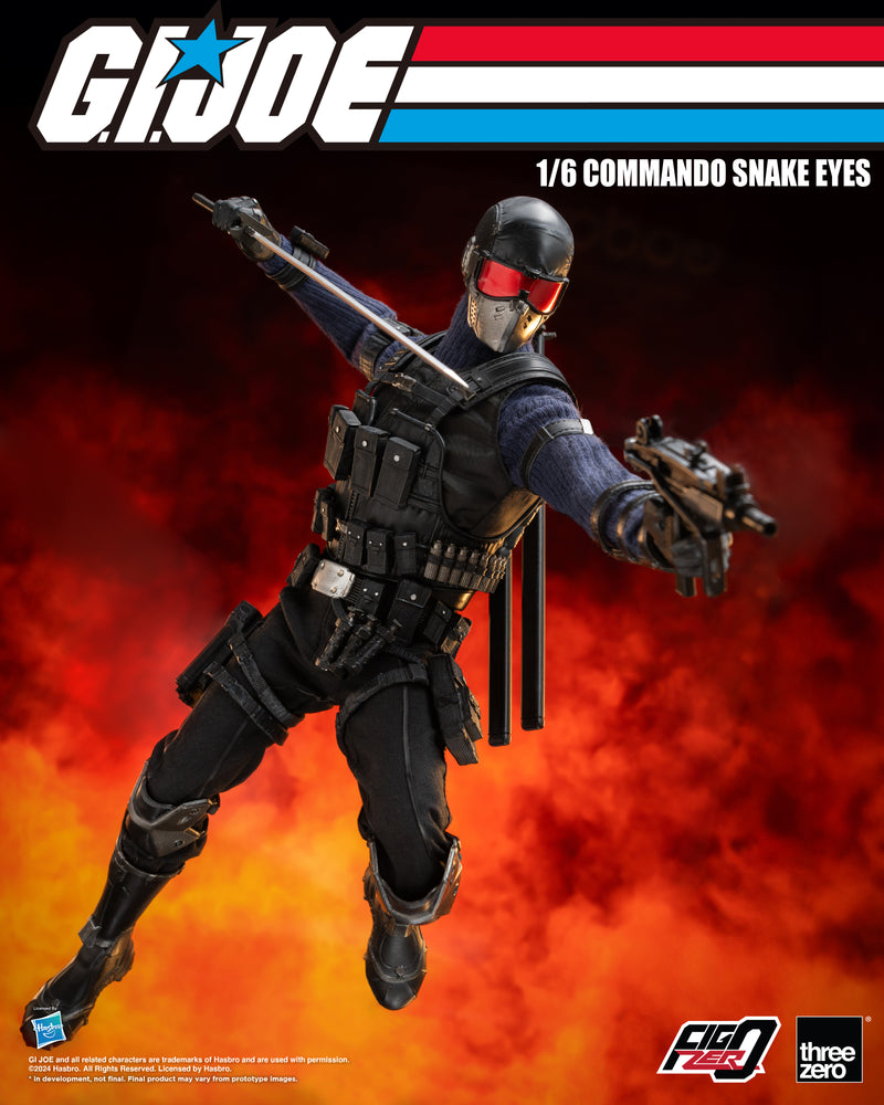 Load image into Gallery viewer, Threezero - FigZero G.I. Joe - Commando Snake Eyes
