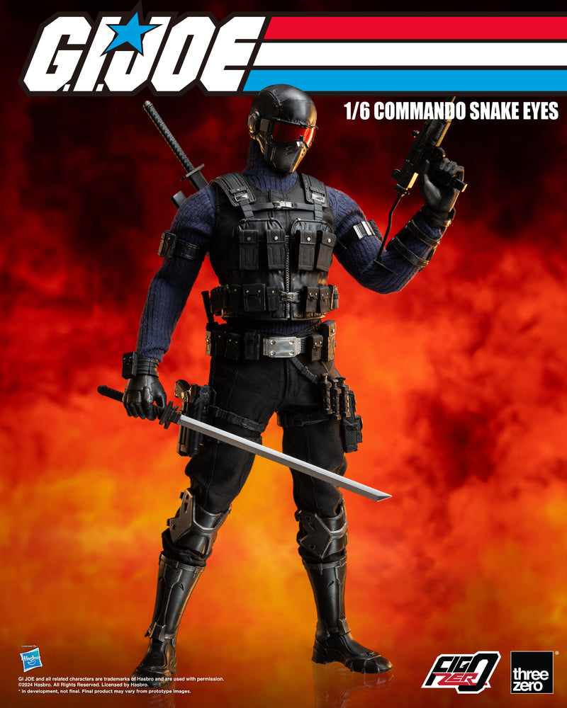 Load image into Gallery viewer, Threezero - FigZero G.I. Joe - Commando Snake Eyes
