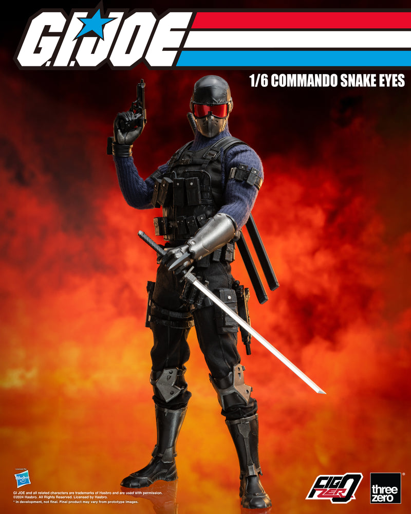 Load image into Gallery viewer, Threezero - FigZero G.I. Joe - Commando Snake Eyes
