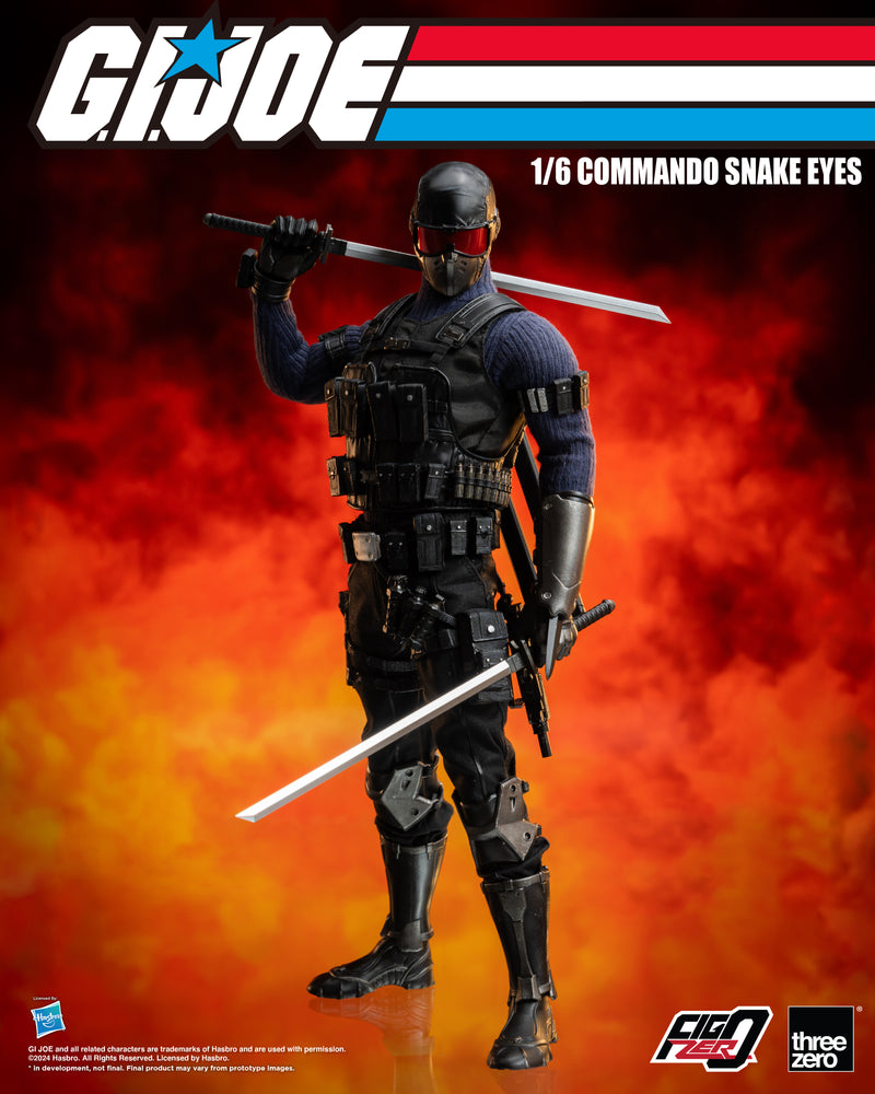 Load image into Gallery viewer, Threezero - FigZero G.I. Joe - Commando Snake Eyes
