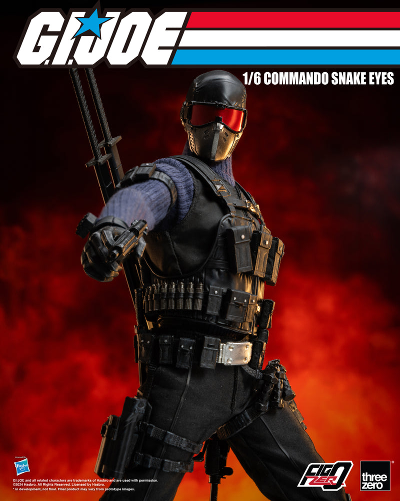 Load image into Gallery viewer, Threezero - FigZero G.I. Joe - Commando Snake Eyes
