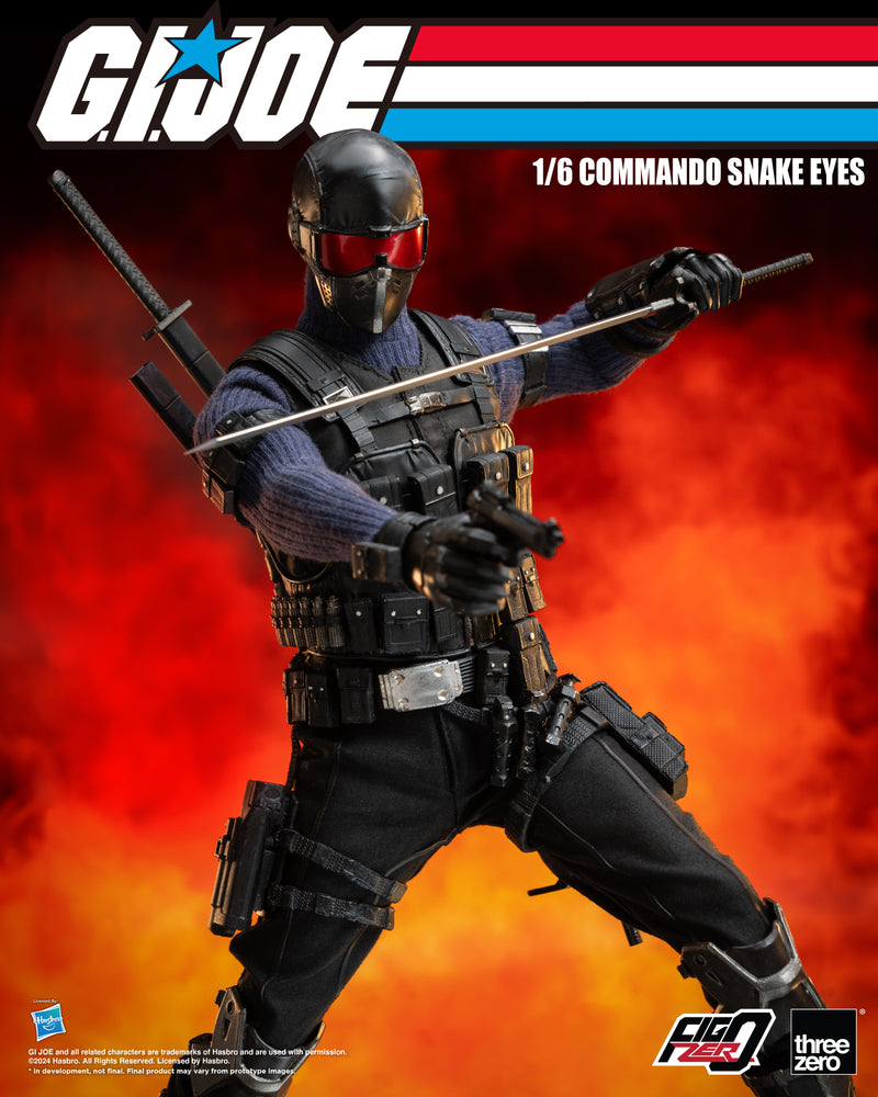 Load image into Gallery viewer, Threezero - FigZero G.I. Joe - Commando Snake Eyes
