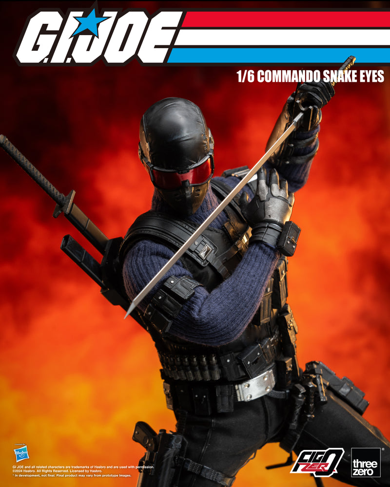 Load image into Gallery viewer, Threezero - FigZero G.I. Joe - Commando Snake Eyes
