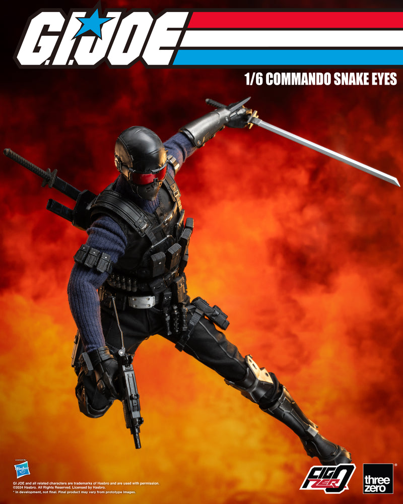 Load image into Gallery viewer, Threezero - FigZero G.I. Joe - Commando Snake Eyes
