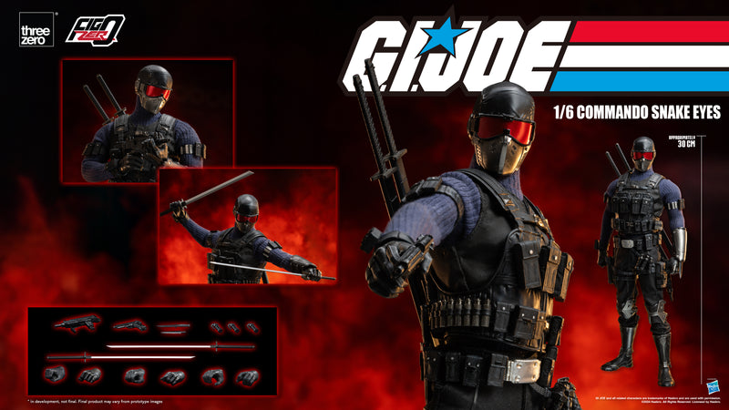 Load image into Gallery viewer, Threezero - FigZero G.I. Joe - Commando Snake Eyes
