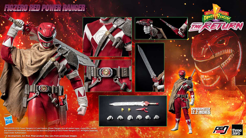 Load image into Gallery viewer, Threezero - FigZero Mighty Morphin Power Rangers: The Return - Red Ranger
