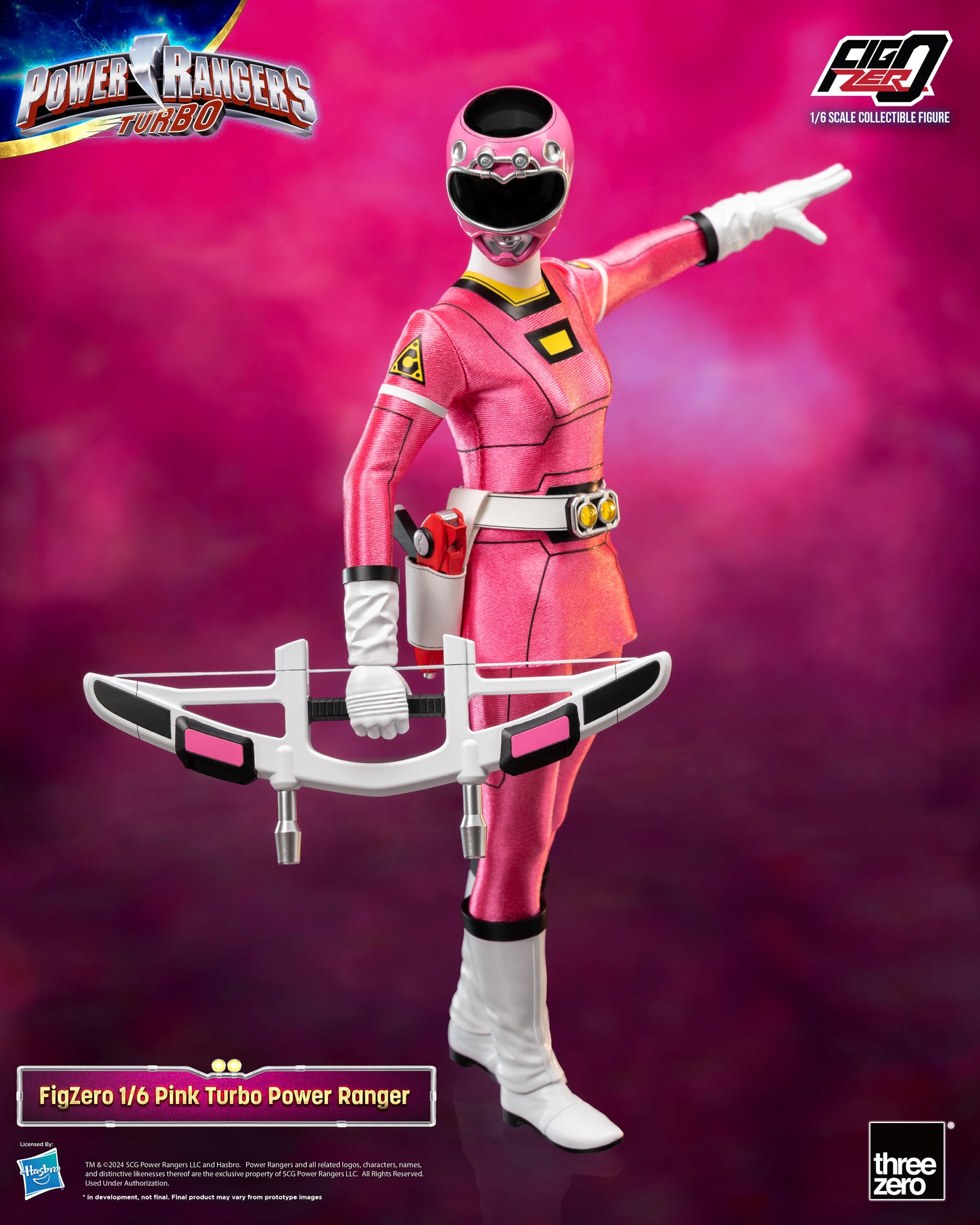 Threezero - FigZero Power Rangers Turbo - Pink Turbo Ranger – Ages ...
