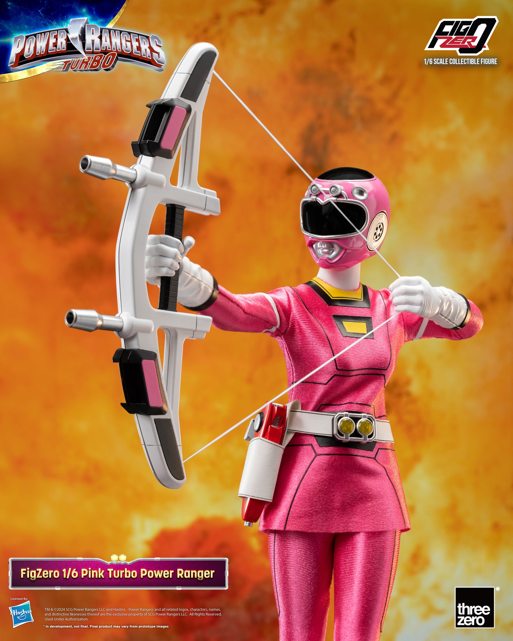 Threezero - FigZero Power Rangers Turbo - Pink Turbo Ranger – Ages ...