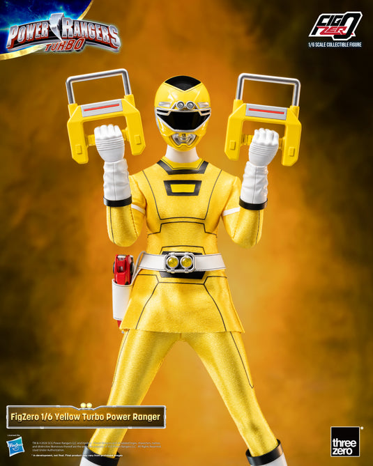 Turbo Rangers Brown Ranger Threezero - FigZero Power Rangers Turbo - Yellow Turbo Ranger – Ages ...