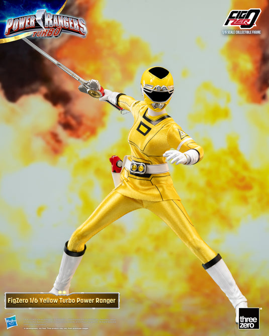 Turbo Rangers Brown Ranger Threezero - FigZero Power Rangers Turbo - Yellow Turbo Ranger – Ages ...