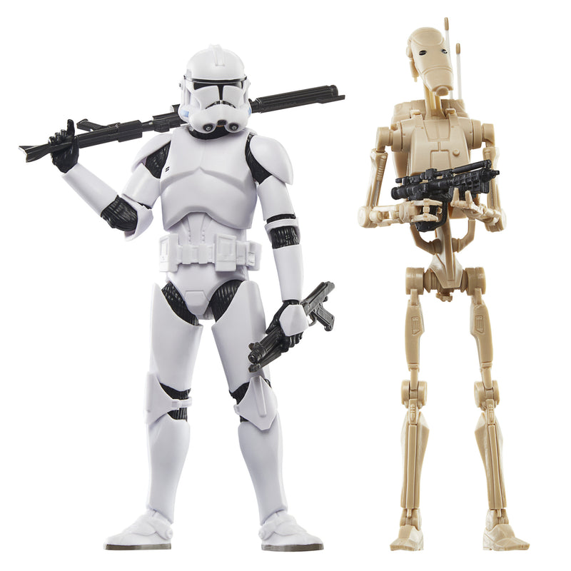 Load image into Gallery viewer, Star Wars - The Black Series - Clone Trooper &amp; Battle Droid
