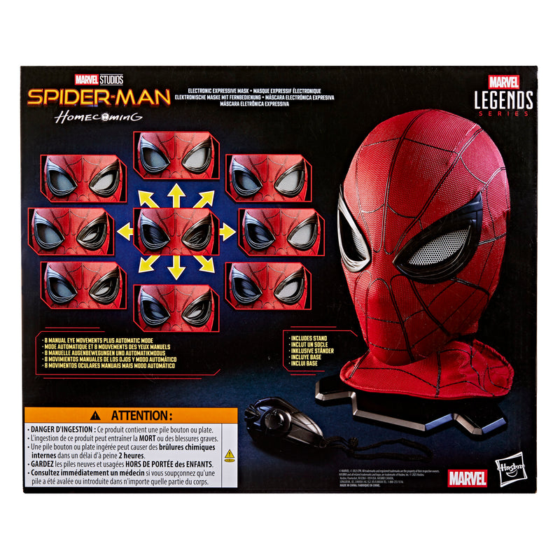 Load image into Gallery viewer, Marvel Legends - Spider-Man: Homecoming - 1/1 Scale Wearable Spider-Man Electronic Expressive Mask
