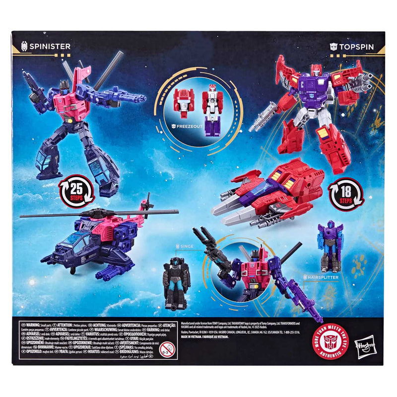 Load image into Gallery viewer, Transformers Age of the Primes - Wreck 'n Doom Collection - Topspin vs Spinister Two-Pack
