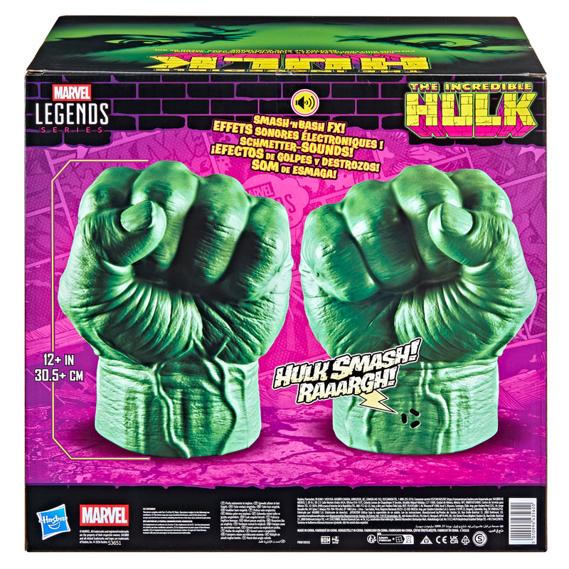 Load image into Gallery viewer, Marvel Legends - Incredible Hulk Premium Roleplay Fists with Smash 'N Bash Sound FX 1/1 Scale Wearable Fists
