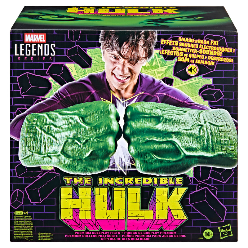 Load image into Gallery viewer, Marvel Legends - Incredible Hulk Premium Roleplay Fists with Smash 'N Bash Sound FX 1/1 Scale Wearable Fists
