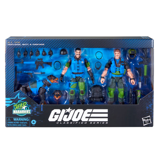 G.I. Joe Classified Series - Mad Marauders Footloose, Mutt, & Junkyard