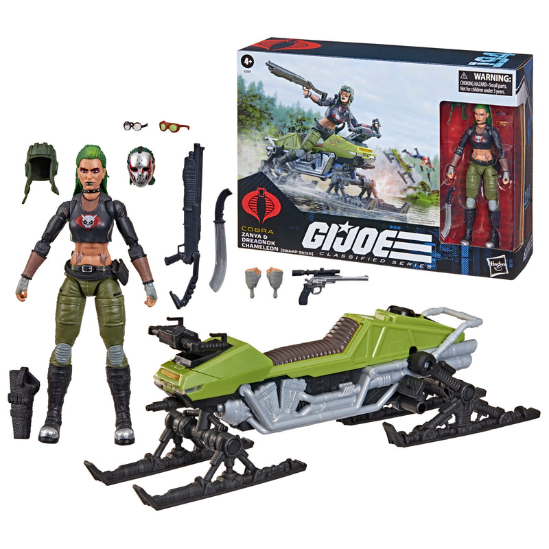 Load image into Gallery viewer, G.I. Joe Classified Series - Zanya and Dreadnok Chameleon (Swamp Skier) Vehicle #194
