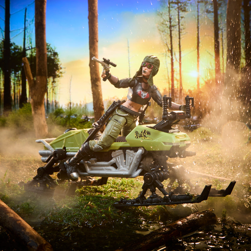 Load image into Gallery viewer, G.I. Joe Classified Series - Zanya and Dreadnok Chameleon (Swamp Skier) Vehicle #194
