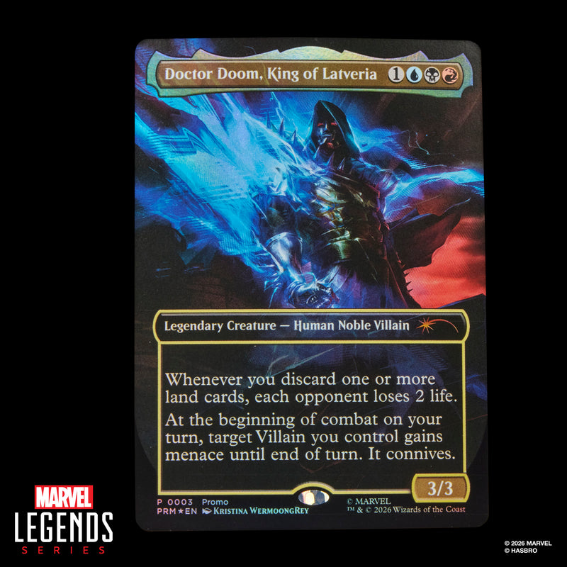 Load image into Gallery viewer, Marvel Legends - Magic: The Gathering: Super Heroes - Doctor Doom 2099

