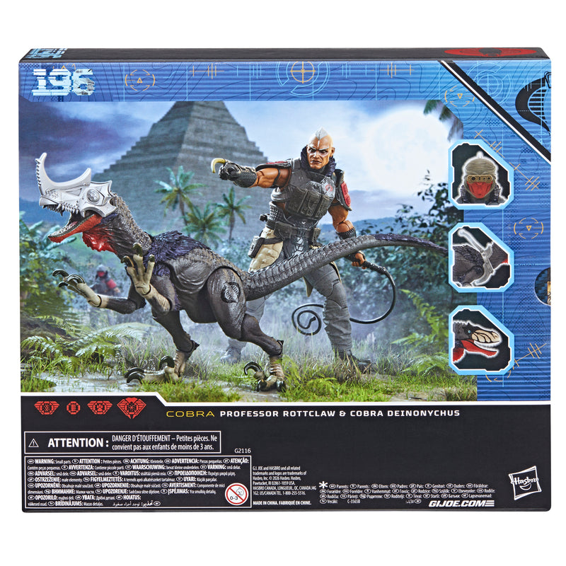 Load image into Gallery viewer, G.I. Joe Classified Series - Professor Rottclaw &amp; Cobra Deinonychus #196
