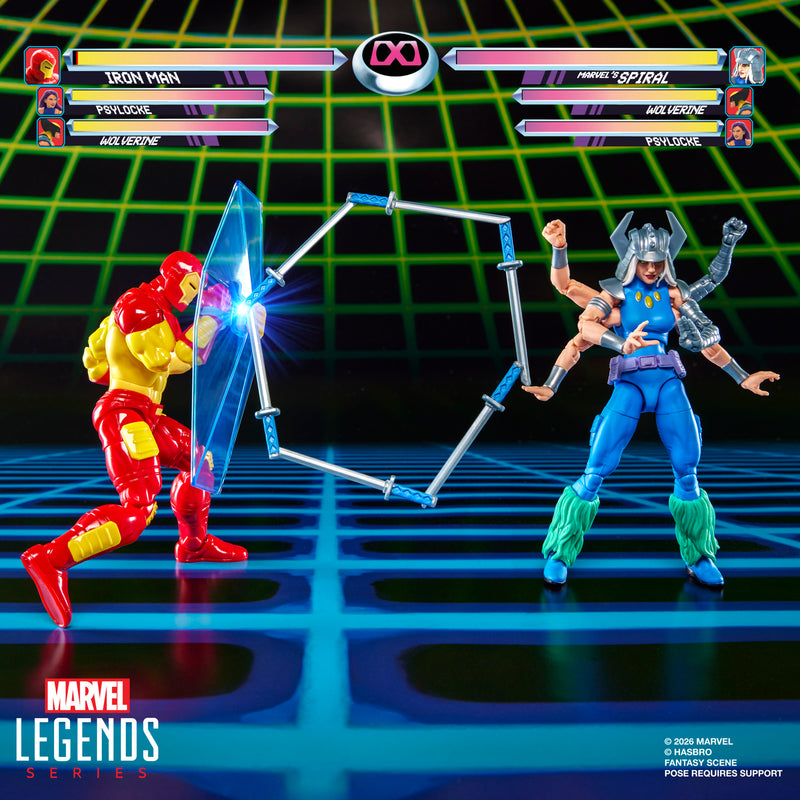 Load image into Gallery viewer, Marvel Legends - Gamerverse Iron Man vs Marvel's Spiral

