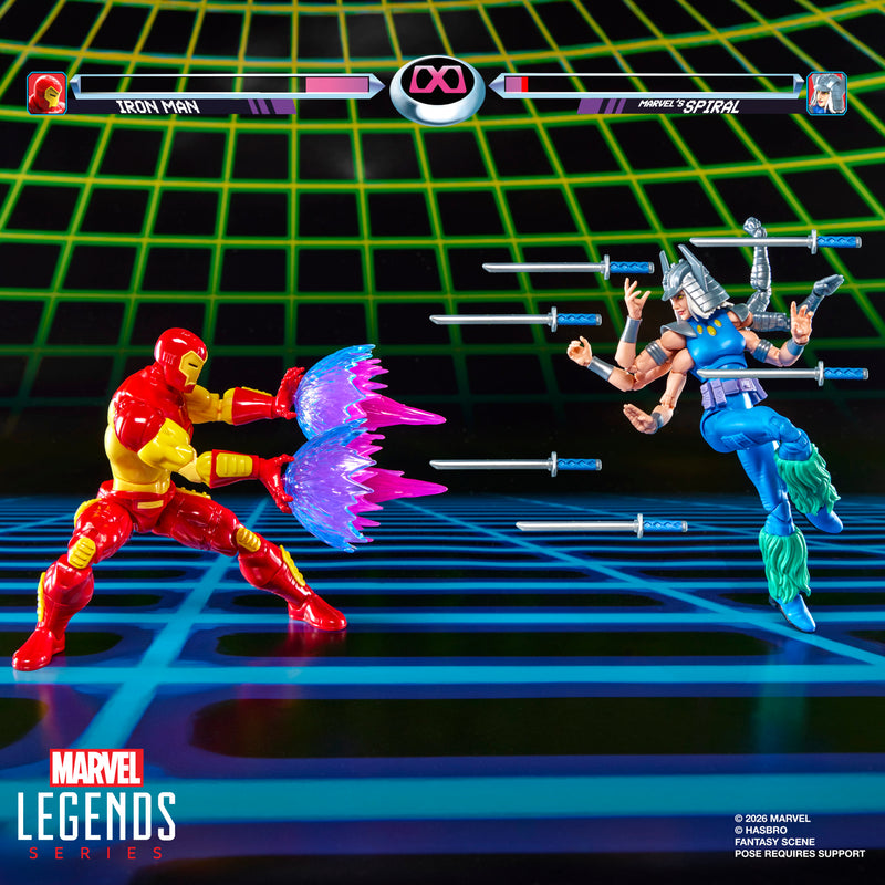 Load image into Gallery viewer, Marvel Legends - Gamerverse Iron Man vs Marvel's Spiral
