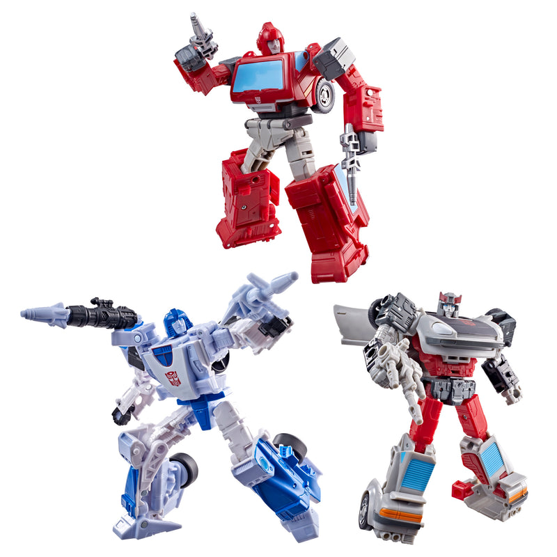 Load image into Gallery viewer, Transformers Age of the Primes - Generations Selects Autobot Mirage, Ironhide, and Bluestreak 3 Pack
