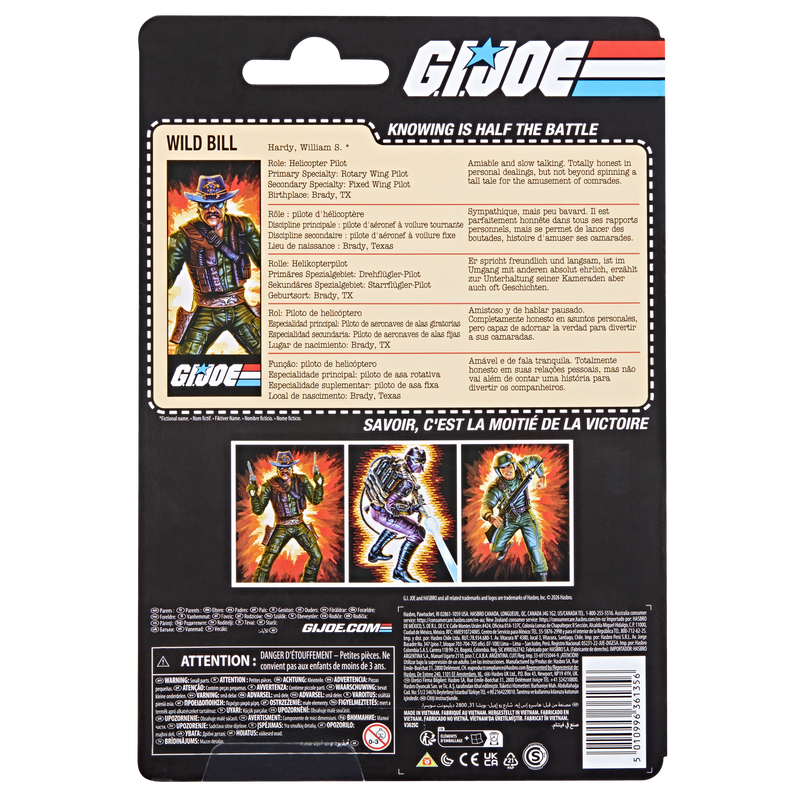 Load image into Gallery viewer, G.I. Joe Classified Series - Retro Cardback William (Wild Bill) Hardy
