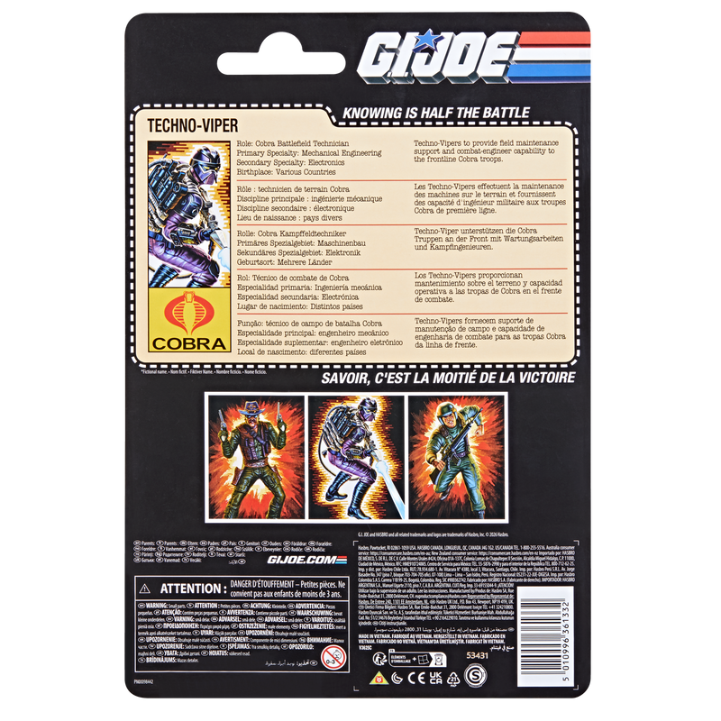 Load image into Gallery viewer, G.I. Joe Classified Series - Retro Cardback Techno-Viper
