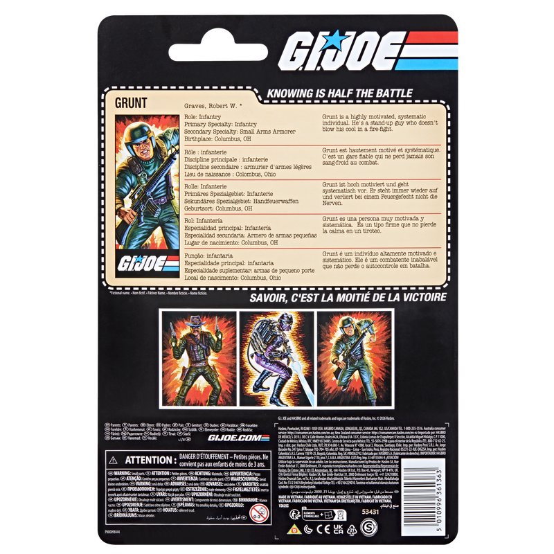 Load image into Gallery viewer, G.I. Joe Classified Series - Retro Cardback Robert (Grunt) Graves
