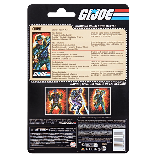G.I. Joe Classified Series - Retro Cardback Robert (Grunt) Graves