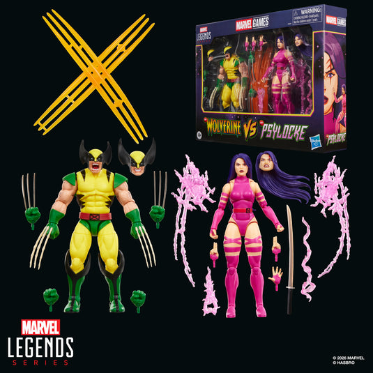 Marvel Legends Series - Marvel Games Wolverine vs Psylocke