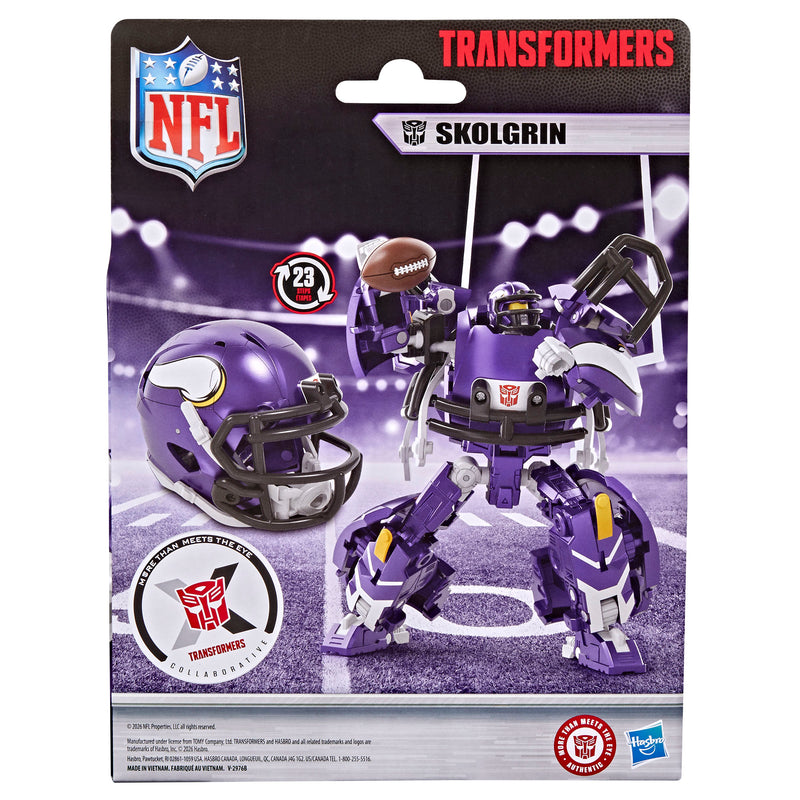 Load image into Gallery viewer, Transformers Collaborative - NFL x Transformers Minnesota Vikings Skolgrin
