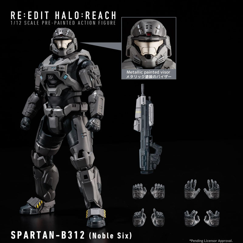 Load image into Gallery viewer, 1000Toys - Re:Edit Halo Reach - Spartan B312 (Noble Six) 1/12 Scale Figure
