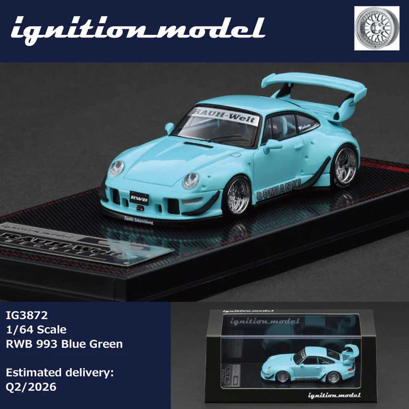 Load image into Gallery viewer, Ignition Model - RWB 993 (Blue Green) 1/64 Scale Diecast Model Car (IG3872)
