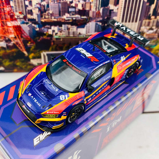 Pop Race - Audi R8 LMS - EVA RT Test Type-01 KAKUSEI 覚醒 Works R8 1/64 Scale Diecast Model Car