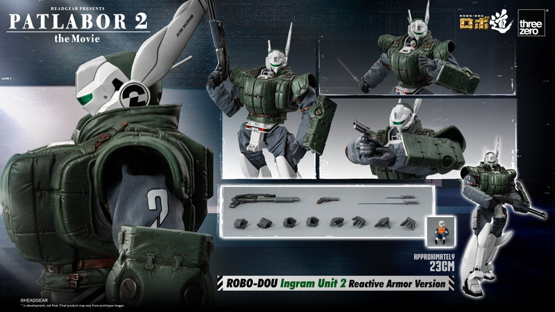 Load image into Gallery viewer, Threezero - ROBO-DOU Patlabor 2 The Movie - Ingram Unit 2 (Reactive Armor Version)
