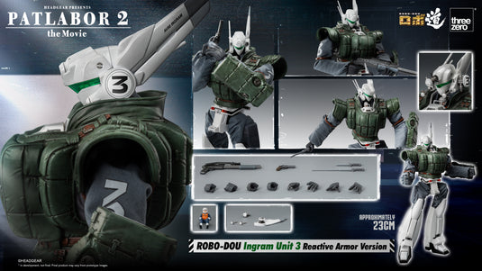 Threezero - ROBO-DOU Patlabor 2 The Movie - Ingram Unit 3 (Reactive Armor Version)