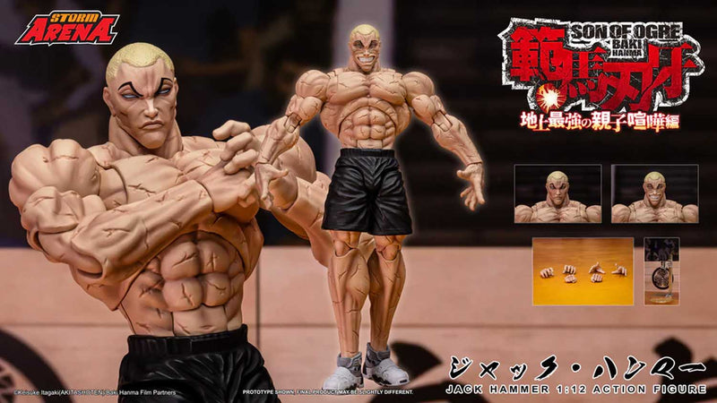 Load image into Gallery viewer, Storm Collectibles - Storm Arena - Baki Hanma: Son of Ogre - Jack Hammer 1/12 Scale
