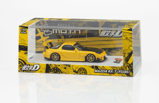 Kyosho - Initial D - Mazda RX-7 (FD3S) with LED 1/64 Scale Diecast Model Cars (07133LB)