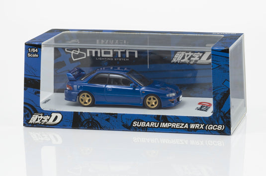 Kyosho - Initial D - Subaru Impreza WRX STI with LED 1/64 Scale Diecast Model Cars (07133LD)