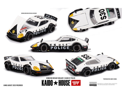 Kaido House - Kaido House x Mini GT - Nissan Fairlady Z Kaido GT (Police) 1/64 Scale Diecast Model Car