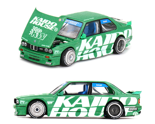 Kaido House - Kaido House x Mini GT - BMW M3 Kaido Works V2 (Green) 1/64 Scale Diecast Model Car