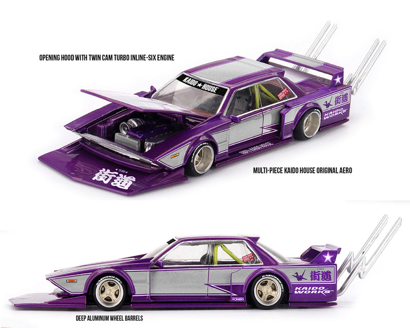 Load image into Gallery viewer, Kaido House - Kaido House x Mini GT - Kaido Star V1 (Purple Silver) 1/64 Scale Diecast Model Car
