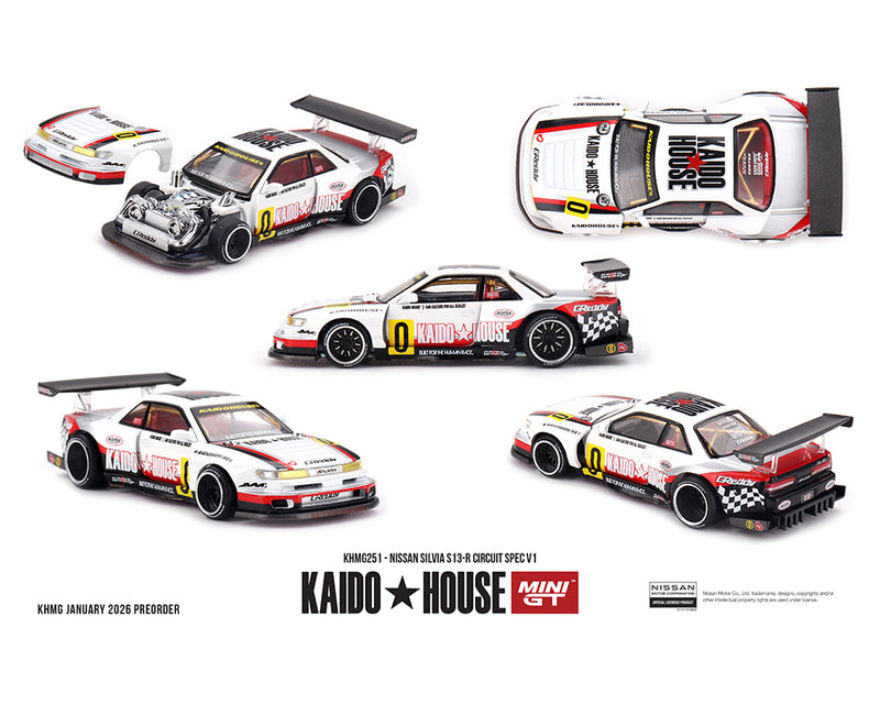 Load image into Gallery viewer, Kaido House - Kaido House x Mini GT - Nissan Silvia S130R Circuit Spec V1 1/64 Scale Diecast Model Car (KHMG251)
