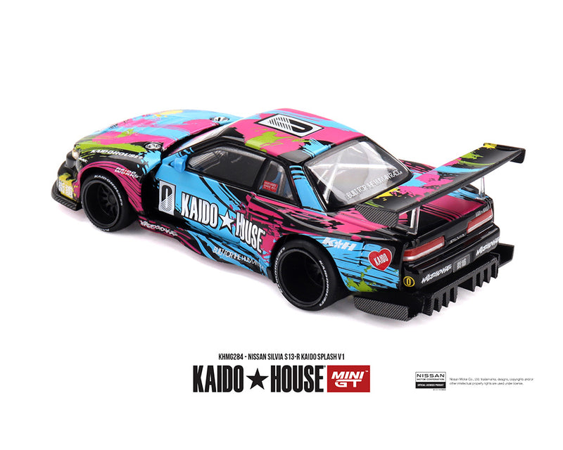 Load image into Gallery viewer, Kaido House - Kaido House x Mini GT - Nissan Silvia S13-R Kaido Splash ZV1 1/64 Scale Diecast Model Car (KHMG284)
